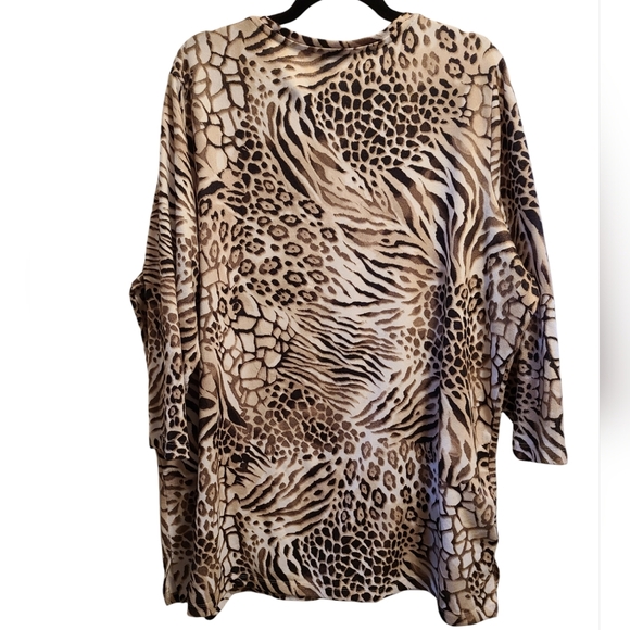 Alia animal print sweater 16 - Picture 2 of 4